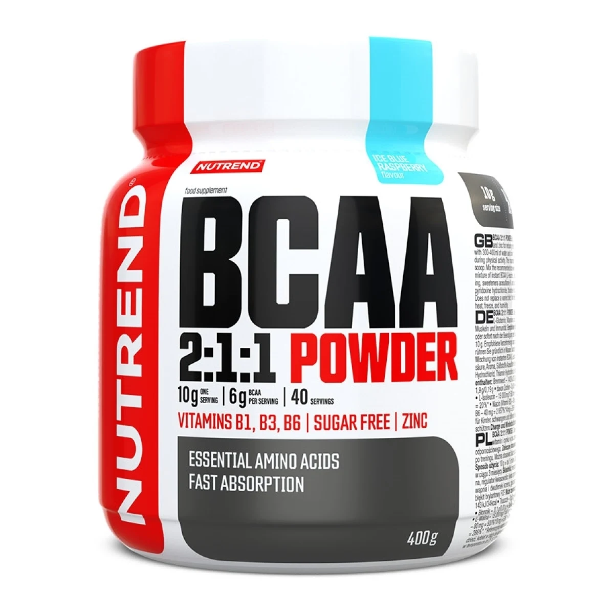 Nutrend BCAA 2:1:1 Powder 400 g mango · záber 4