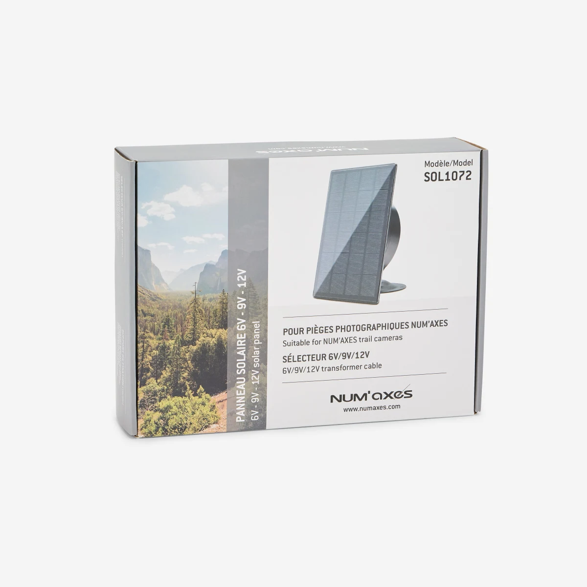 NUM'AXES Solárny panel 6V/9V/12V so zabudovanou batériou SOL1072 bez · záber 2
