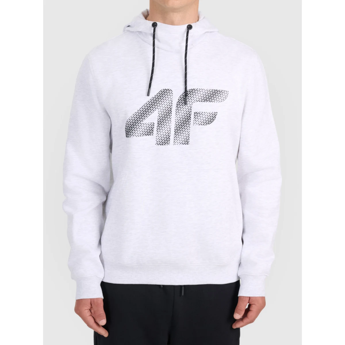 Pánska mikina s kapucňou 4F SWEATSHIRT M2548-27M-COLD LIGHT GREY MELANGE · záber 2
