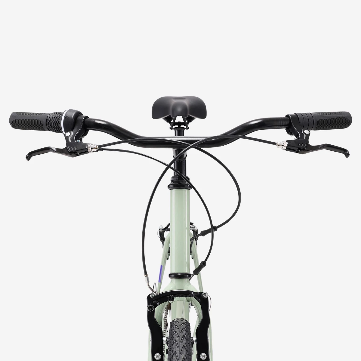 ROCKRIDER Trekingový bicykel EXPL 50 s nízkym rámom zelený S · záber 2