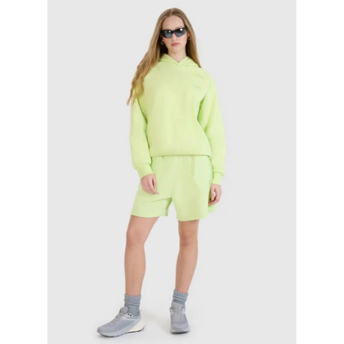Mikina s kapucí 4F SWEATSHIRT U1547-45S-CANARY GREEN · záber 4