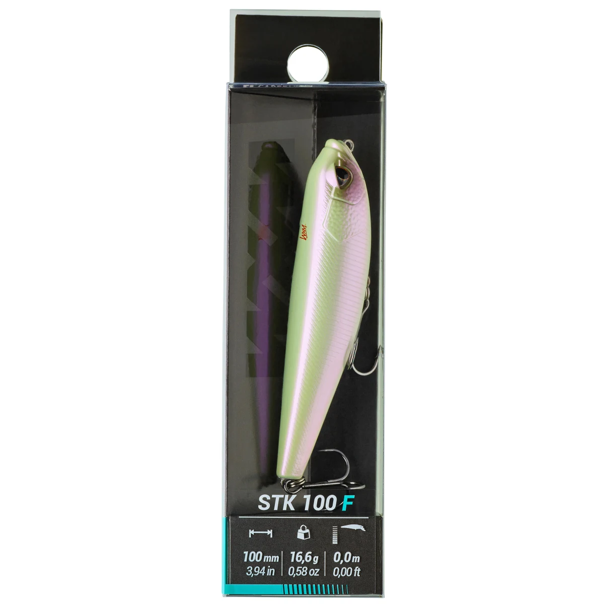 CAPERLAN Wobler Stickbait WXM STK 100 F Biely bez · záber 2