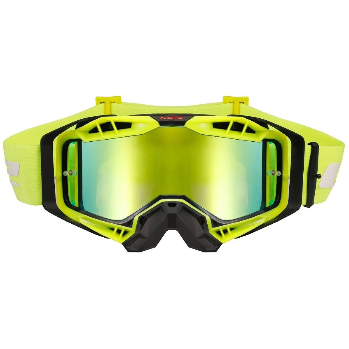 LS2 Aura Pro Black Yellow irídiové sklo · záber 1