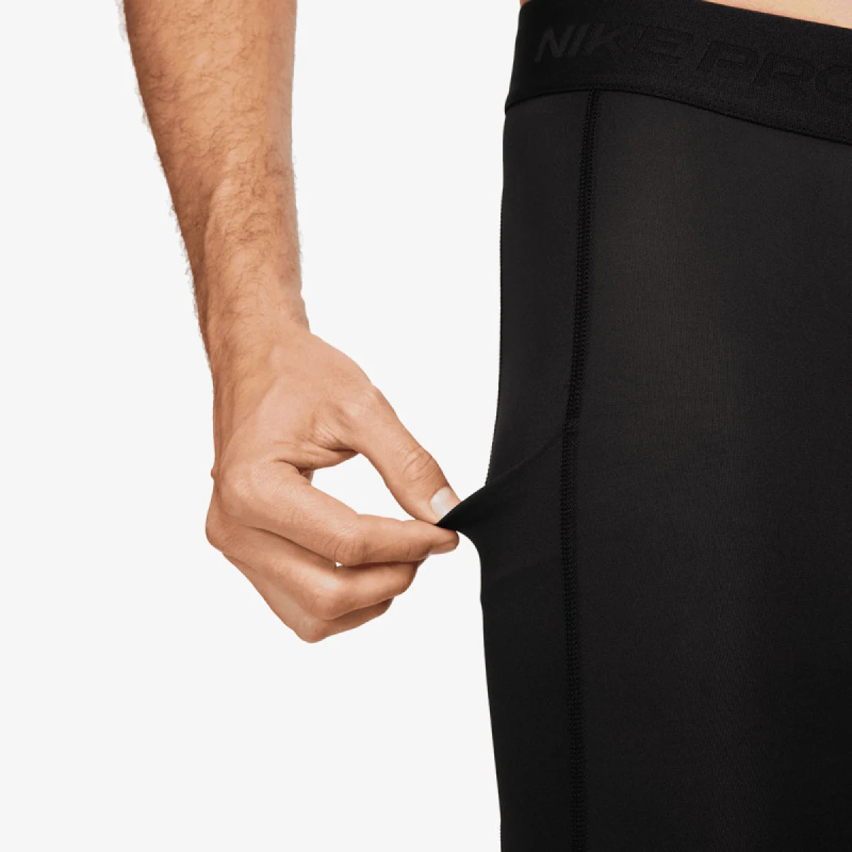 Pánske kompresné legíny NIKE M NP DF TIGHT BLACK WHITE · záber 3