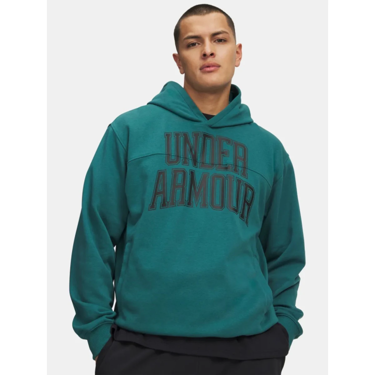 Pánska mikina s kapucňou UNDER ARMOUR UA Rival LW Graphic Hoodie-GRN · záber 2