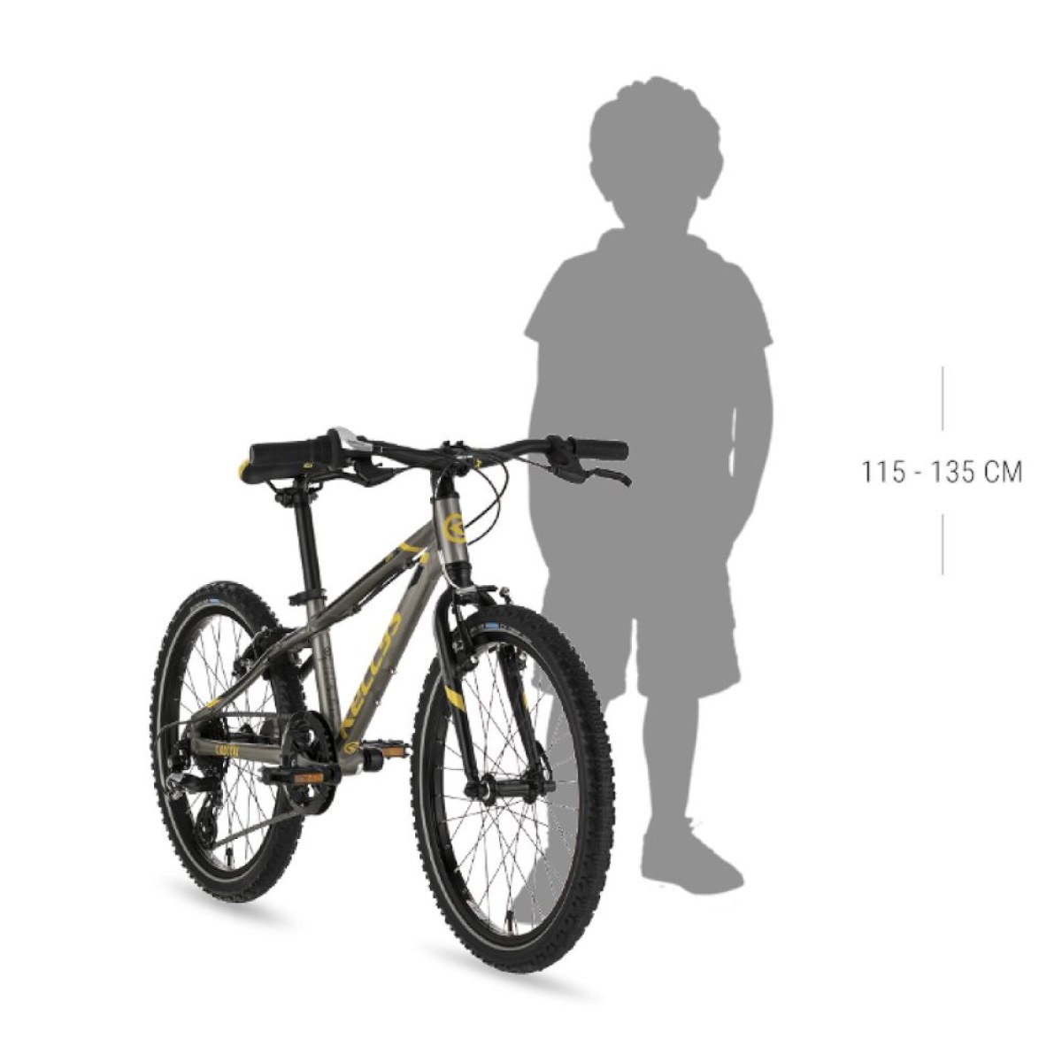 Kellys NAGA AIR 70 20" - model 2024 Khaki - 9" (115-135 cm) · záber 2