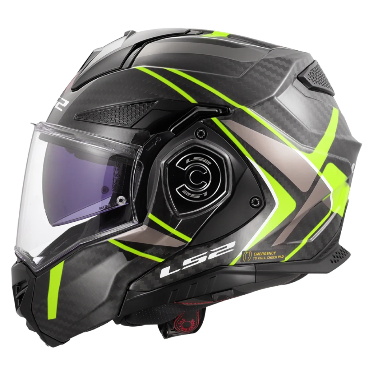 LS2 FF901 Advant X C Future II H-V Yellow XL (61-62) - Veľkosť: XL (61-62) · záber 2