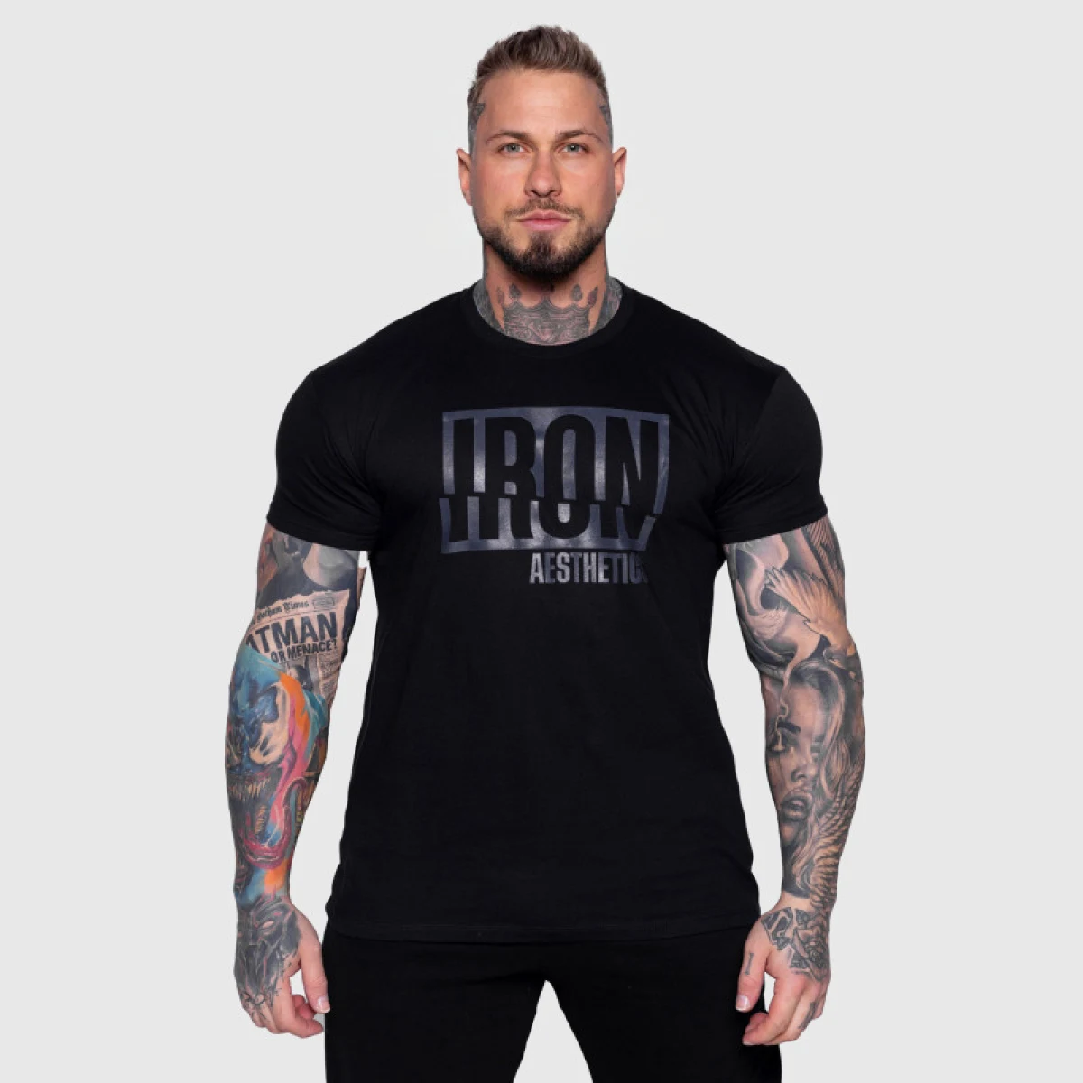 Pánske tričko Iron Aesthetics Slash, čierne · záber 1