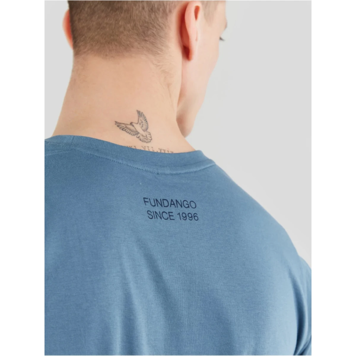 Pánské tričko s krátkým rukávem FUNDANGO Jaggy Pocket T-shirt-460-turkis · záber 4