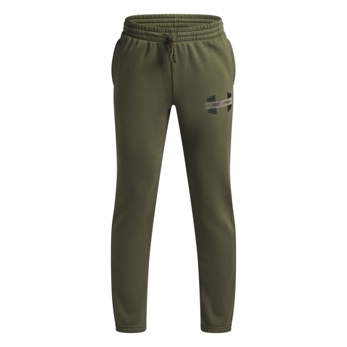 Chlapčenské zateplené tepláky UNDER ARMOUR UA Rival Flc Cblck Grphc Jgr · záber 3