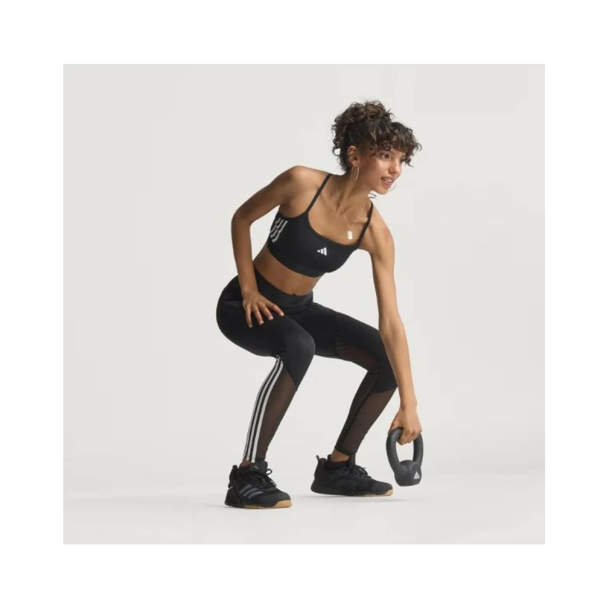 Dámské legíny ADIDAS HYGLM 1 1 L BLACK WHITE · záber 5