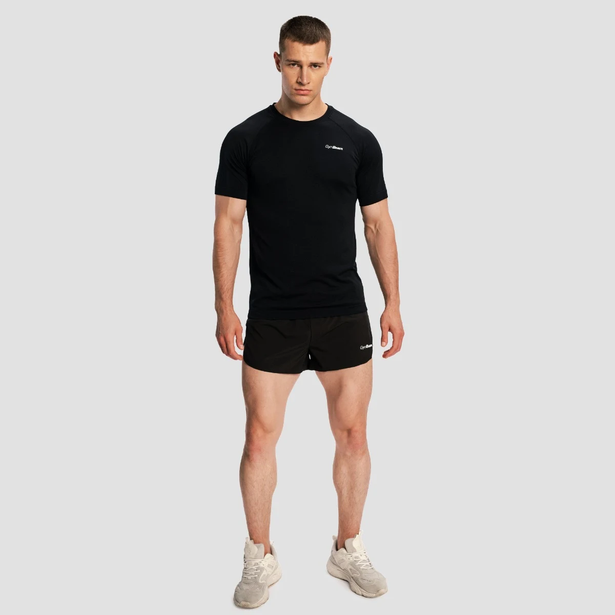 GymBeam Men‘s Pulse X Running Shorts 2in1 Black - Veličina: S | Boja: Crna | Težina: 0,105 g | Pakiranje: 59 · záber 5