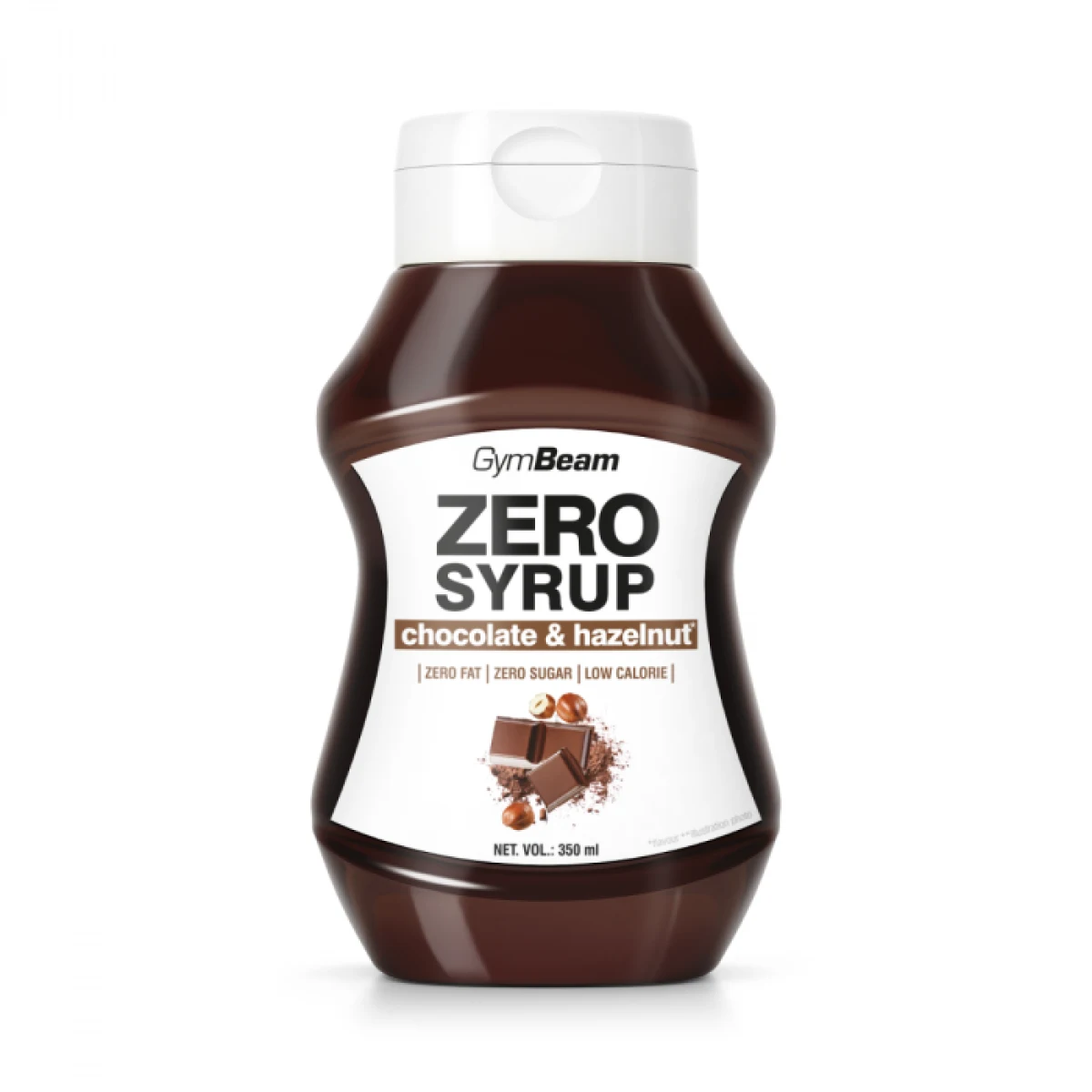 GymBeam ZERO SIRUP čokoláda a lieskový oriešok lieskový orech čokoláda · záber 1