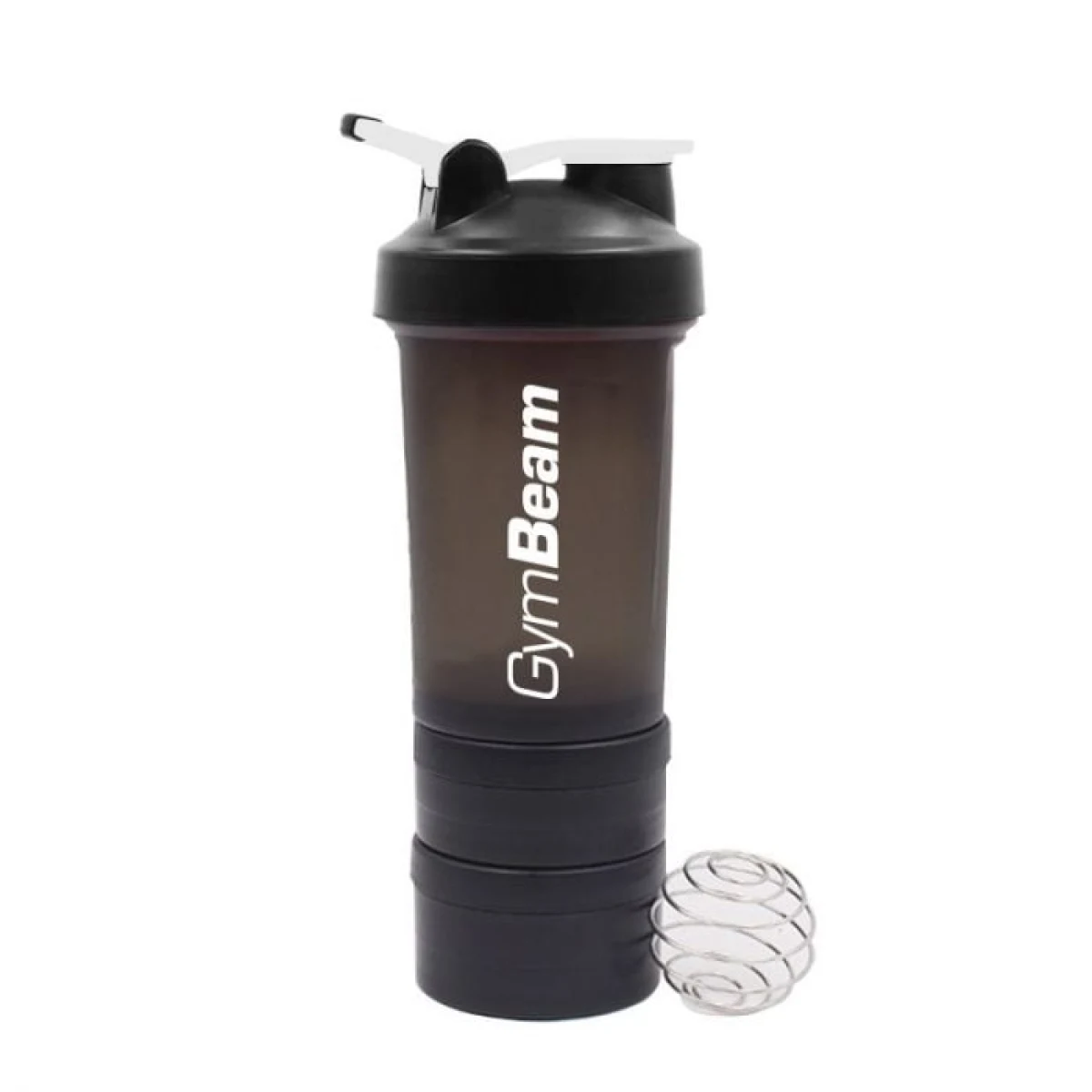 Секционен шейкър Blend Bottle Black White 600 ml - GymBeam · záber 1