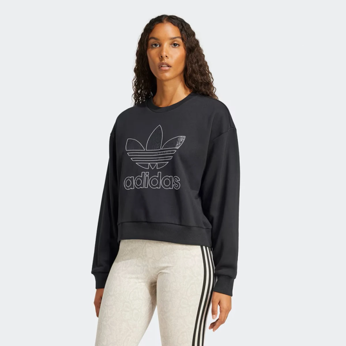 Dámská mikina ADIDAS ORIGINALS SNAKE CREW-BLACK · záber 2