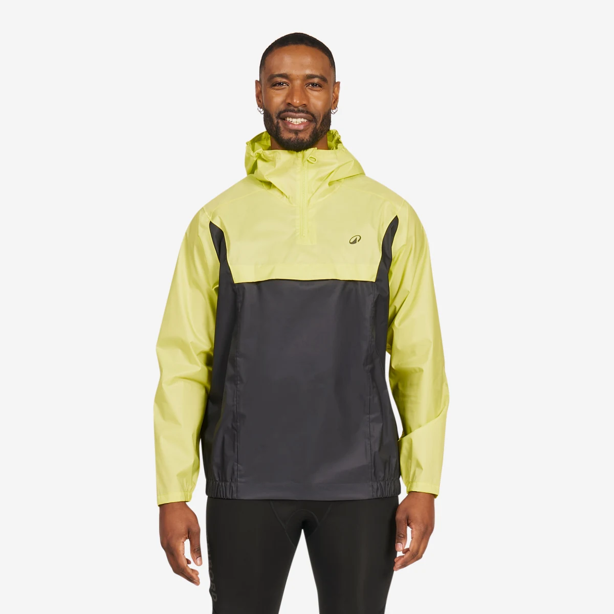 DECATHLON Vetruvzdorná bunda pre dospelých na jachting a kajak 100 žlto-sivá XS · záber 1