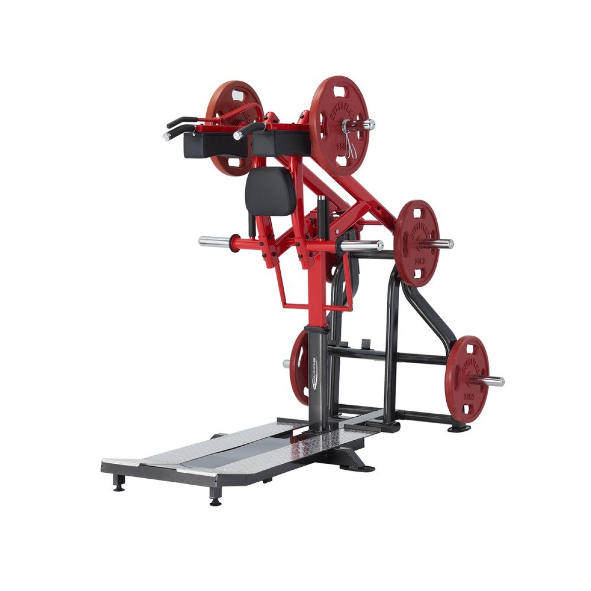 Guggoló gép Steelflex Plateload Line PLSS - fekete-piros · záber 1