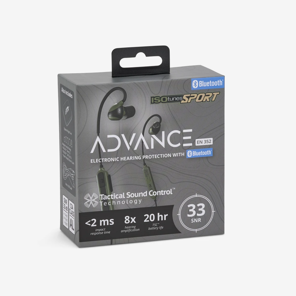 ISOTUNES ISOtunes Sport Advanc protihlukové elektronické štuple do uší zelené bez · záber 2