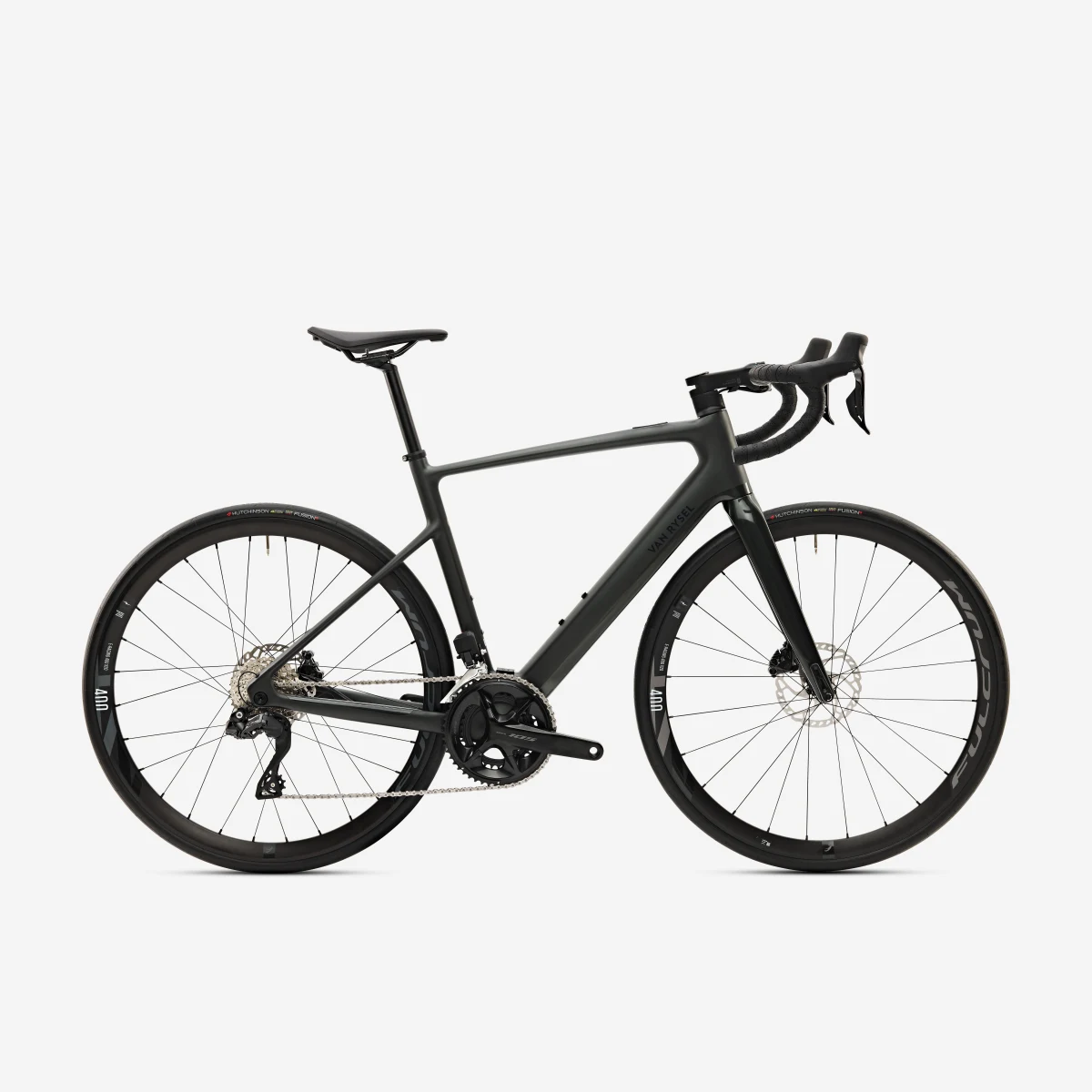 VAN RYSEL Cestný elektrobicykel E-EDR CF 105 Di2 2x12 zelený M · záber 1