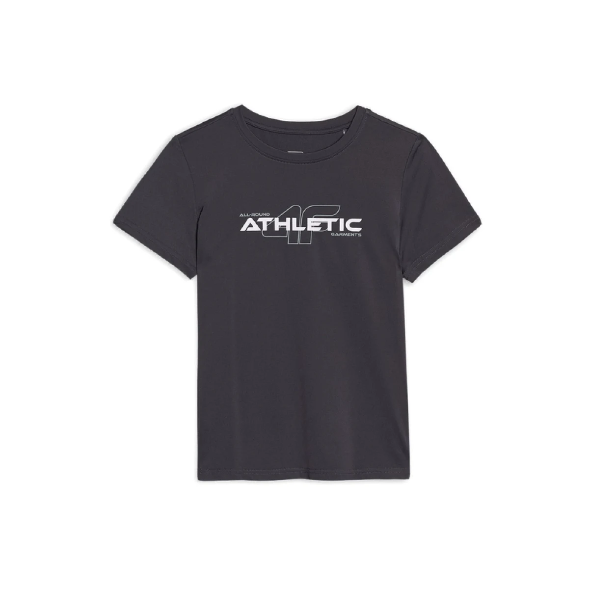 Chlapecké tréninkové tričko s krátkým rukávem 4F JUNIOR TSHIRT FNK M1209-22S-ANTHRACITE · záber 7