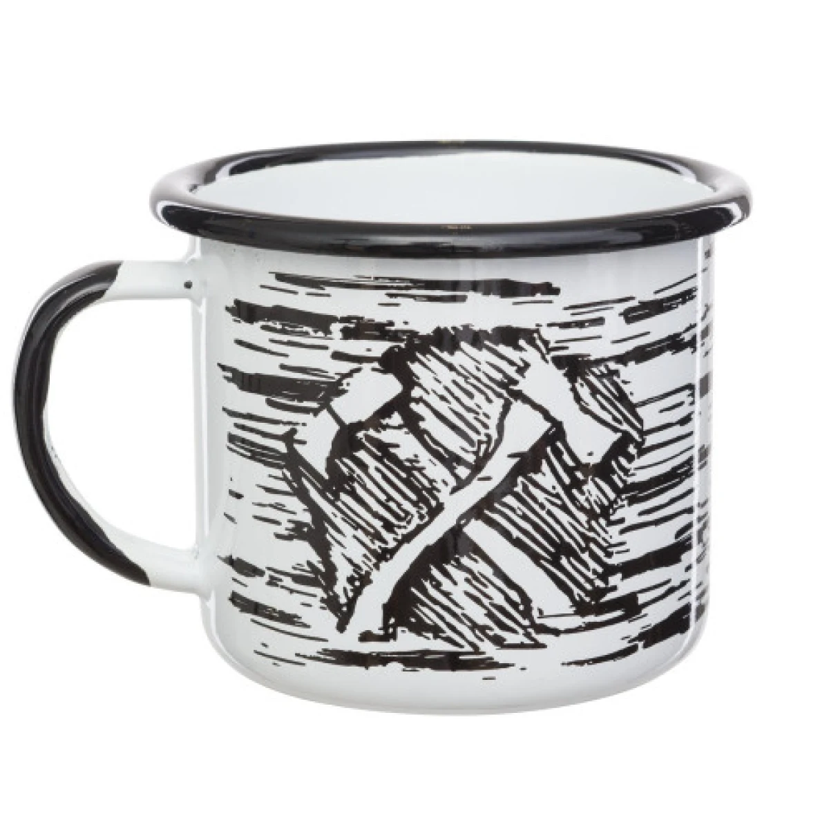 Smaltovaný hrnček Helikontex AXE ENAMEL MUG 0,35 L · záber 1