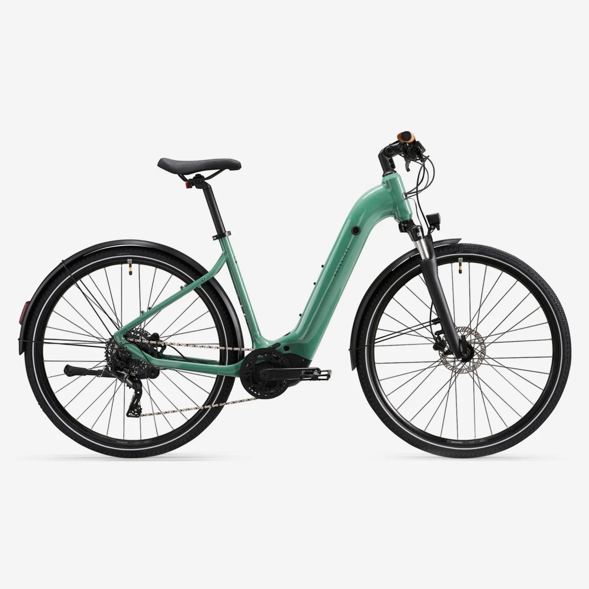 ROCKRIDER Trekingový elektrobicykel E-ACTV 500 LF zelený L · záber 1