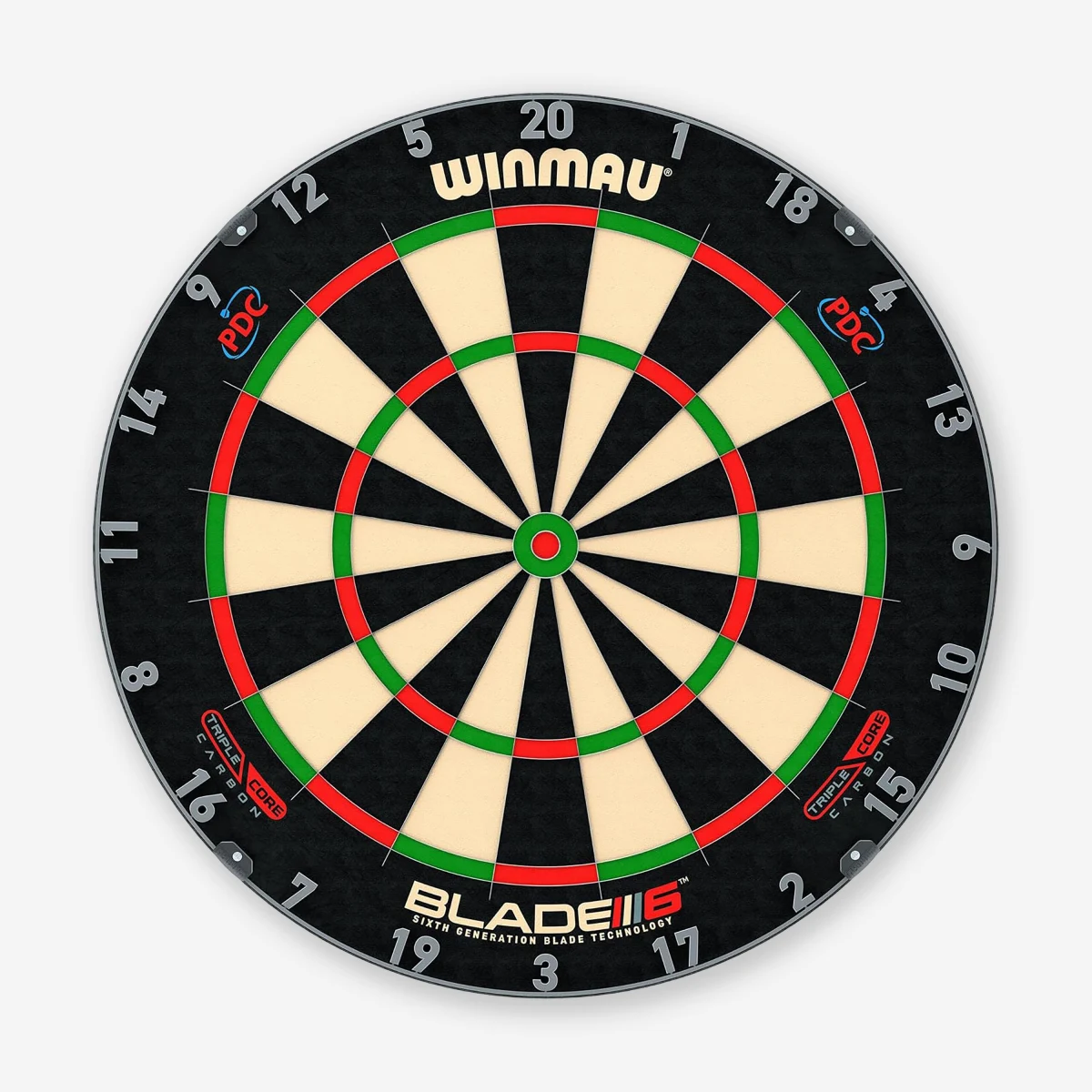 WINMAU Tradičný terč na šípky WINMAU Blade 6 Triple Core PDC bez · záber 2