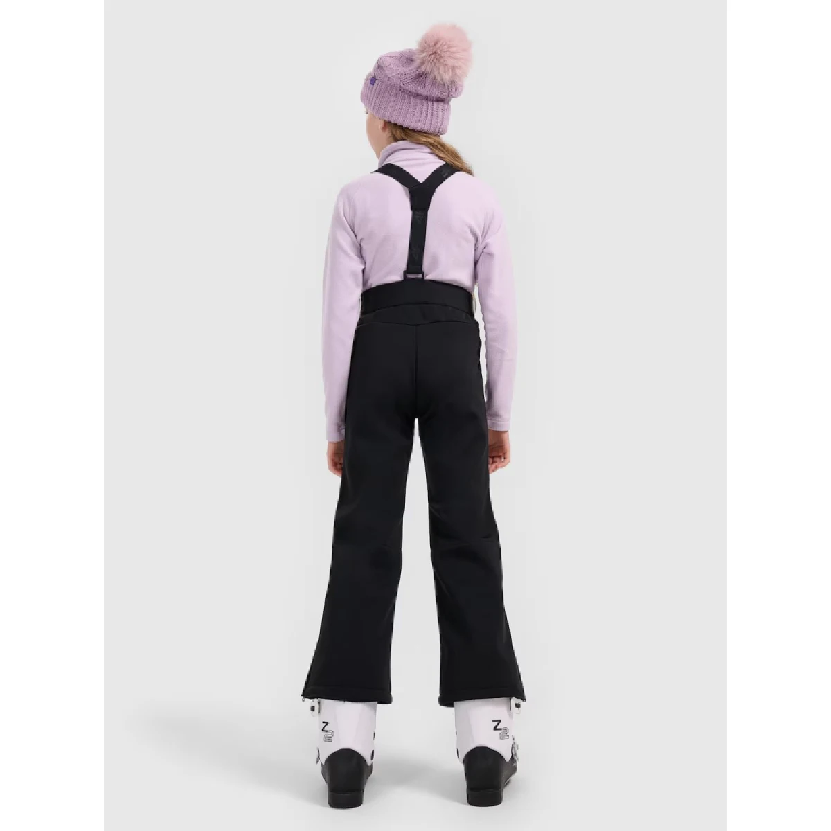 Dievčenské lyžiarske softshellové nohavice 4F JUNIOR TROUSERS 4FJRAW25TFTRF1263-20S · záber 5