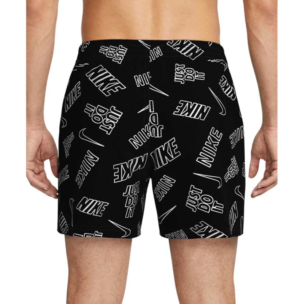 Férfi fürdőnadrág NIKE SWIM Breaker Tossed Logo 5 Black · záber 2