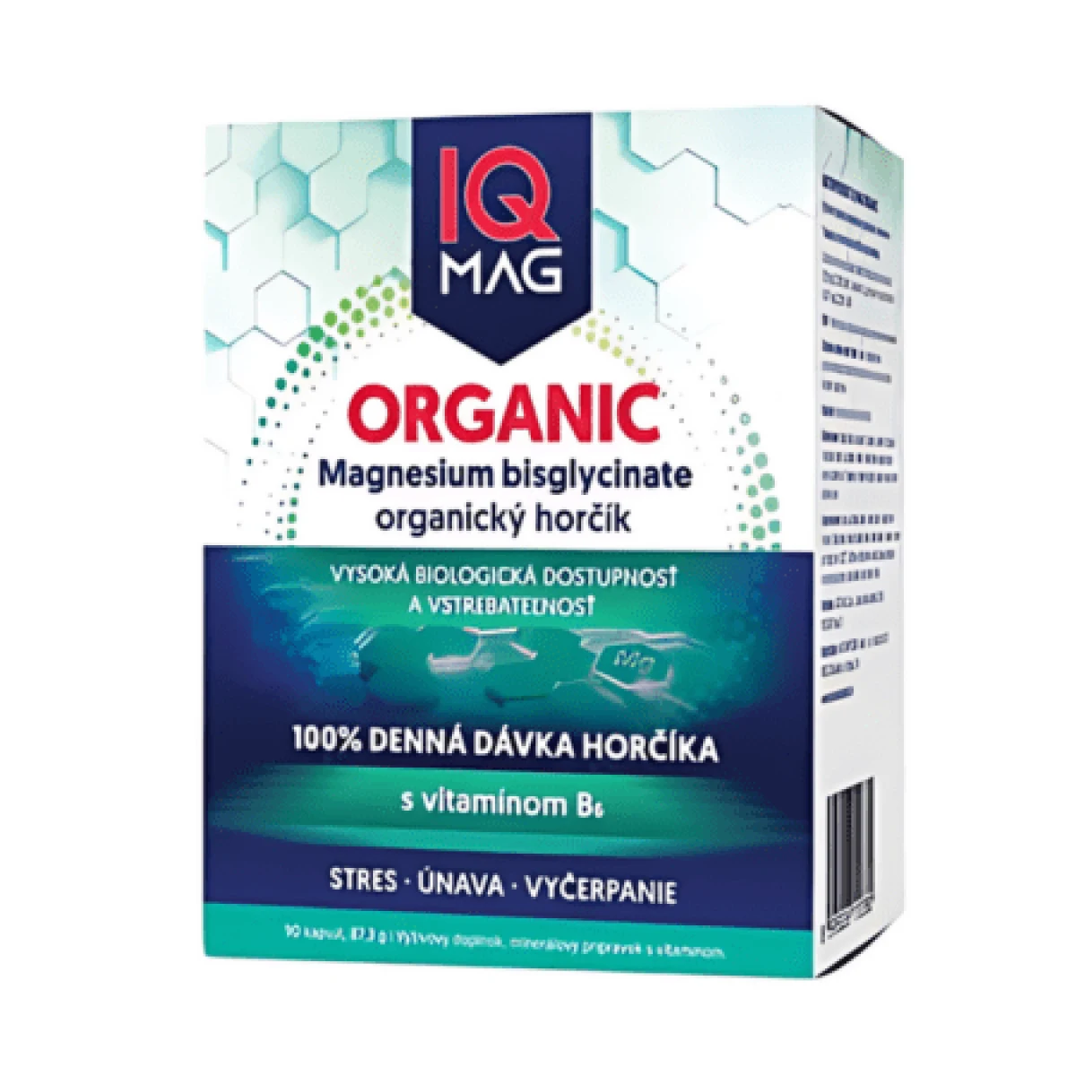 IQ MAG ORGANIC HORČÍK + Vitamín B6 · záber 1