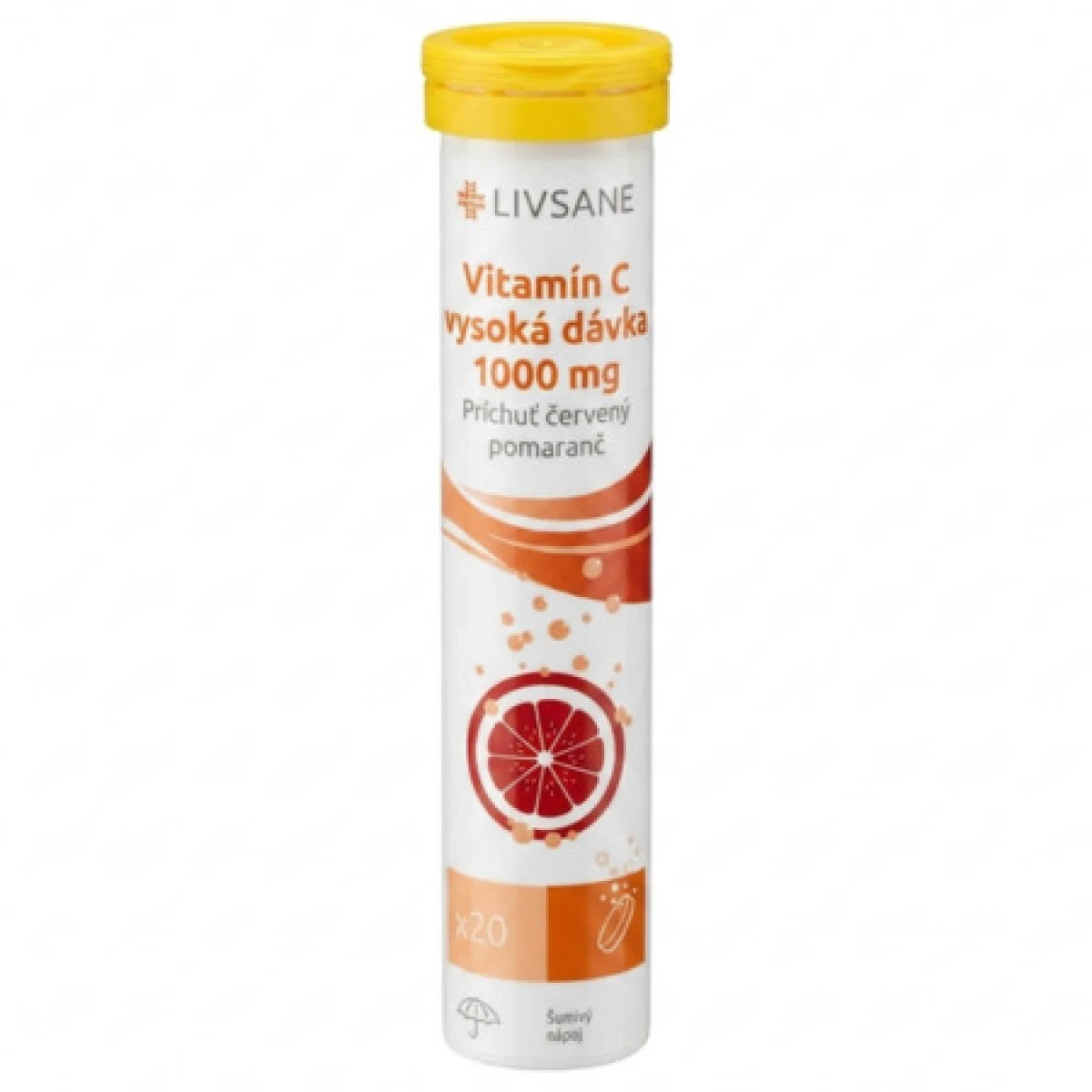 LIVSANE Vitamín C 1000 mg vysoká dávka 20 šumivých tabliet · záber 1
