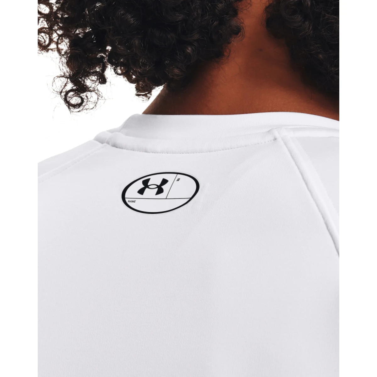 Dámské tréninkové tričko s dlouhým rukávem UNDER ARMOUR UA CG Authentics Crew-WHT · záber 4