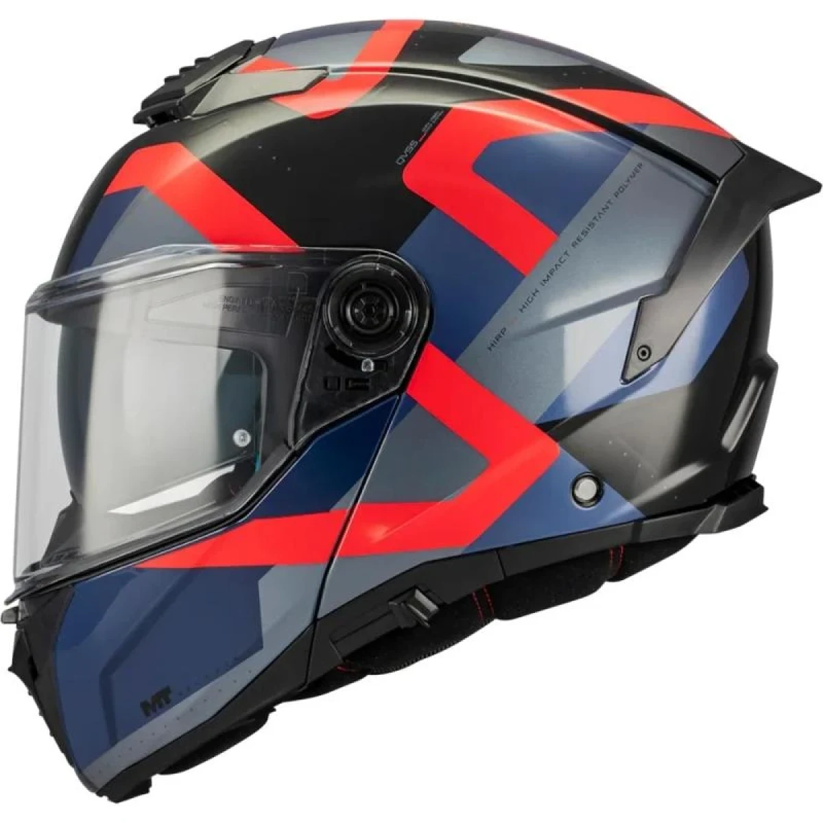 MT Helmets Atom 2 SV Dexter B15 modro-černo-červená - Velikost: 57-58 | Barva: Čierna · záber 1