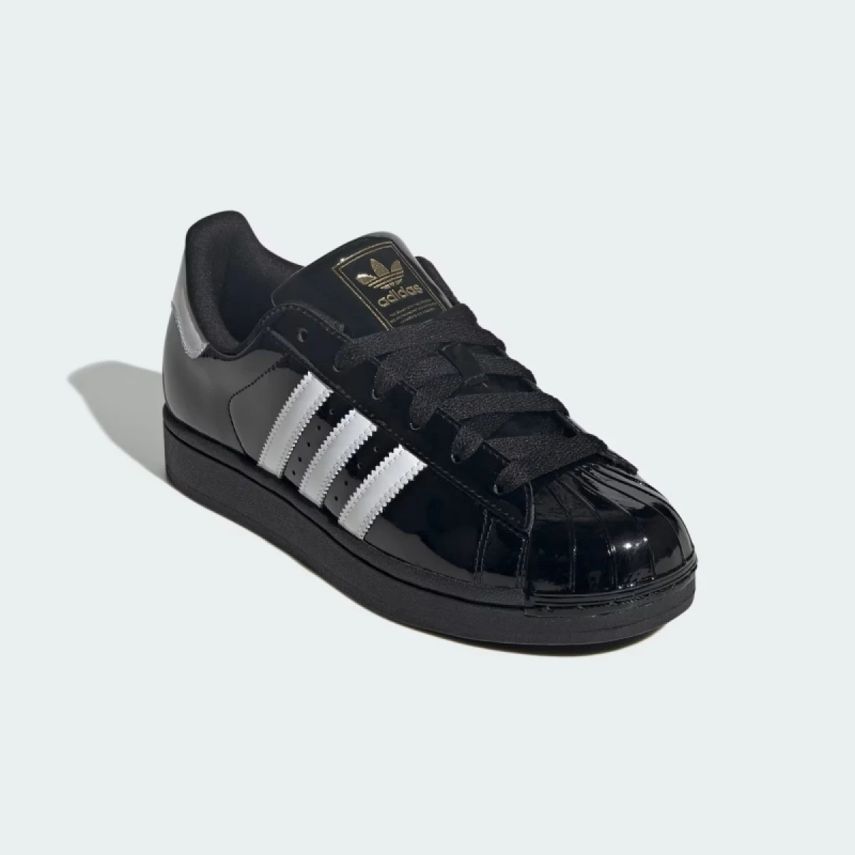 Dámská vycházková obuv ADIDAS ORIGINALS Superstar II W core black cloud white gold metallic · záber 4