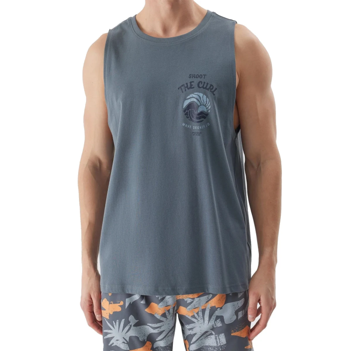 Pánské tílko 4F TSHIRT-4FWSS24TTSHM1319-22S-ANTHRACITE · záber 3