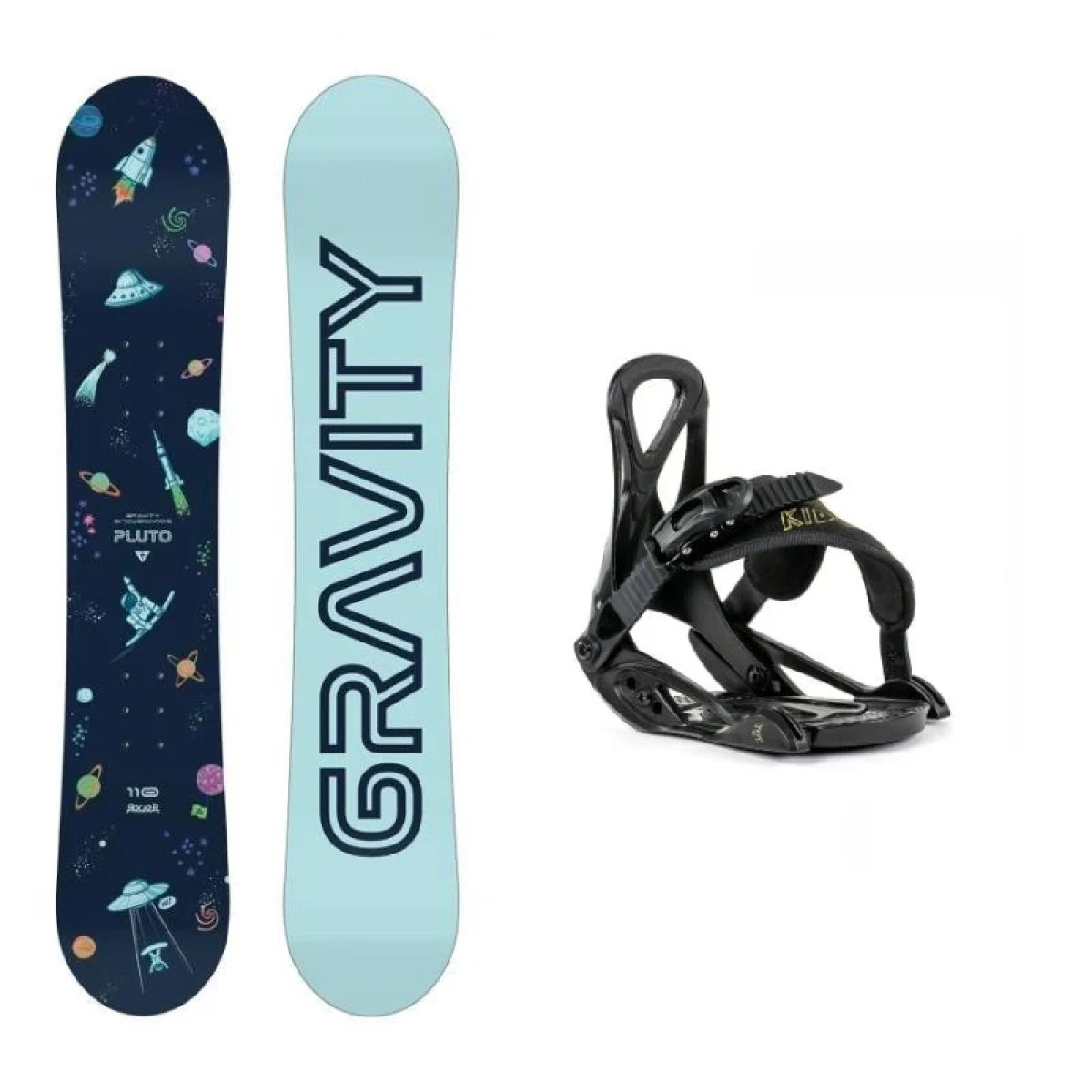 Gravity Pluto dětský snowboard + Beany Kido vázání · záber 1
