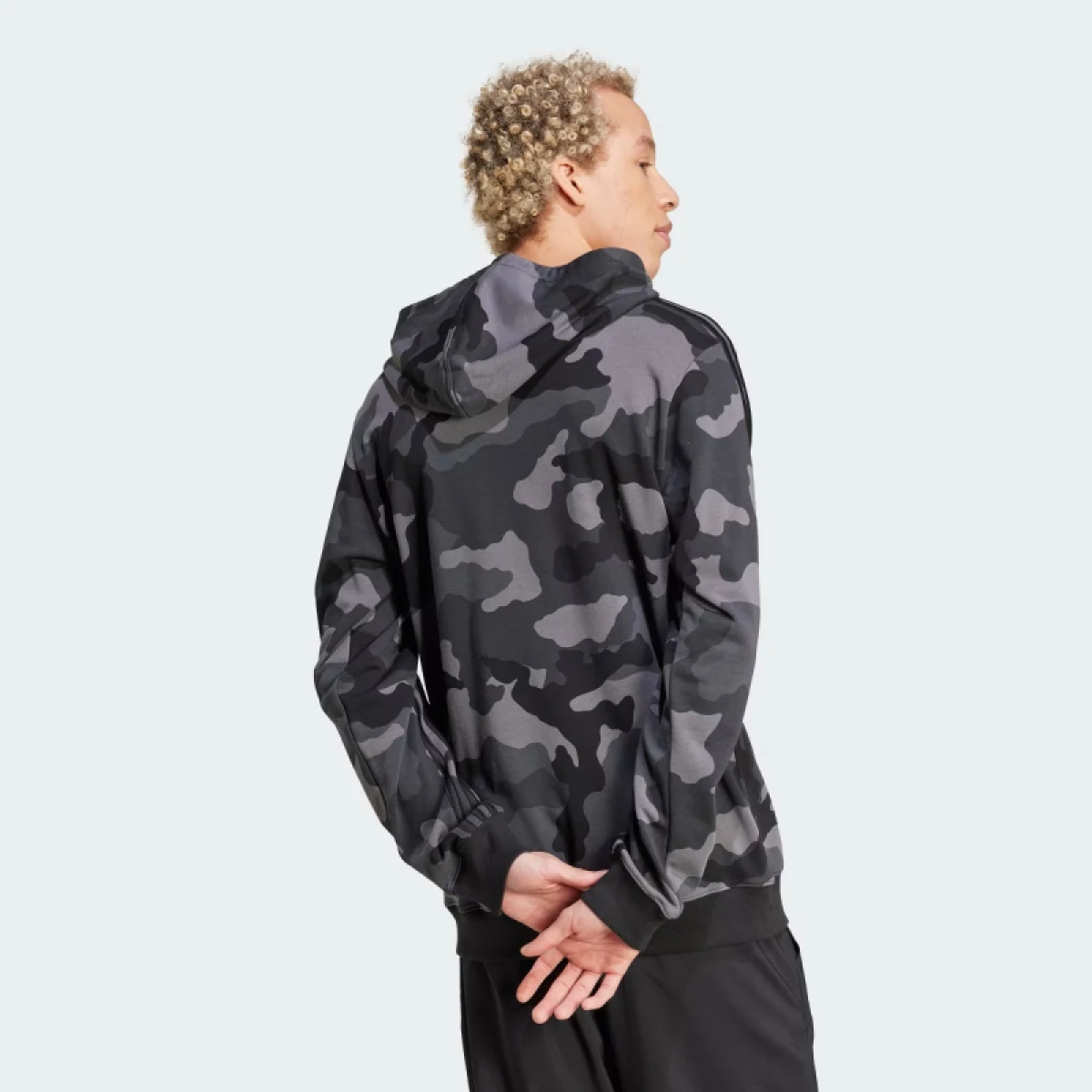Pánská mikina s kapucí ADIDAS M CAMO HD-IV7383-Black · záber 4