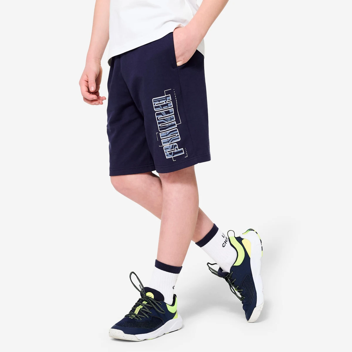 PUMA Puma detské bavlnené šortky modré 11-12 r (152 cm) · záber 1
