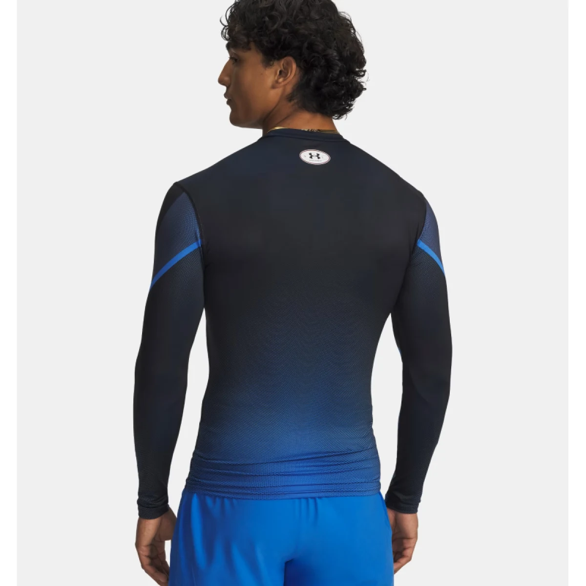 Pánske kompresné tričko s dlhým rukávom UNDER ARMOUR UA Heatgear Sub Crew LS · záber 3