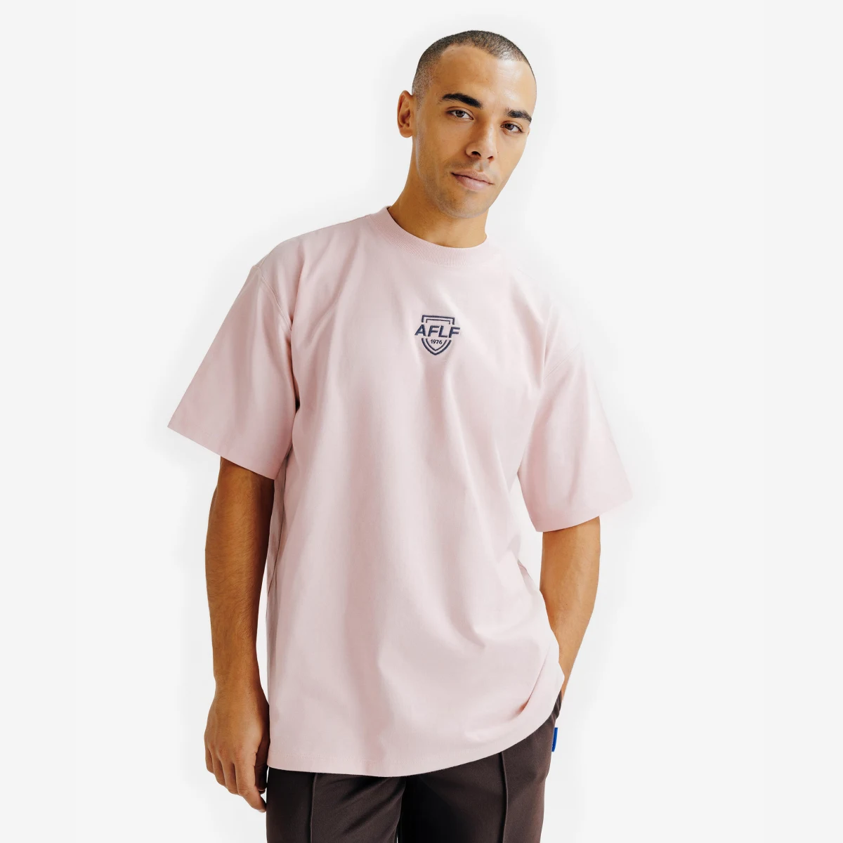 DECATHLON Unisex tričko Heritage s grafickým dizajnom ružové M · záber 1