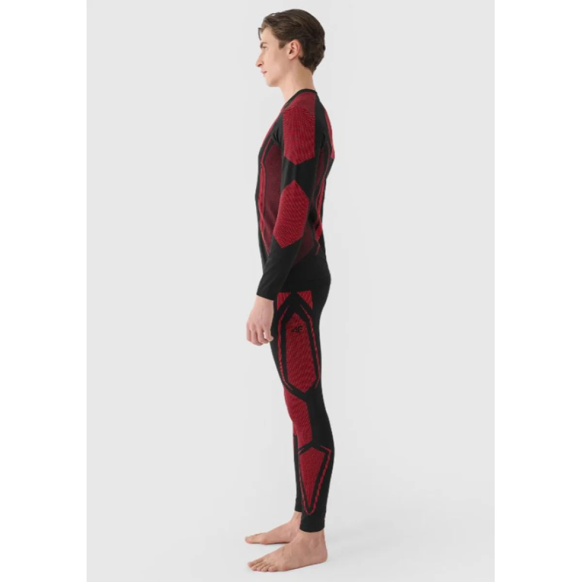 Pánské termo kalhoty 4F SEAMLESS UNDERWEAR-WAW24USEAM166-62S-RED · záber 4