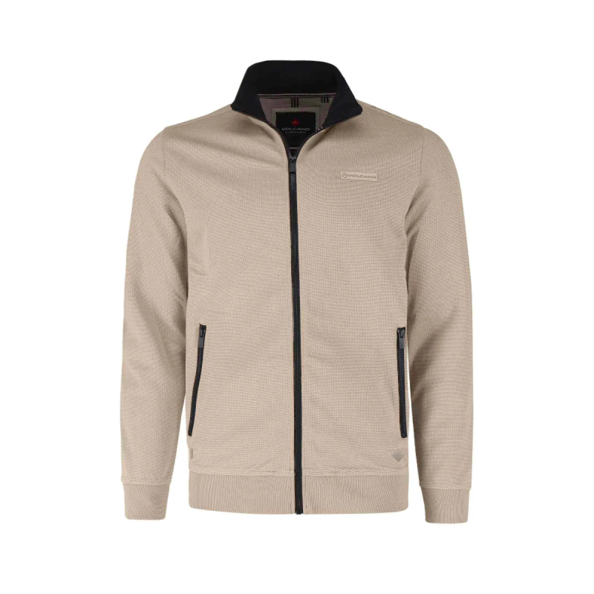 Pánská mikina se zipem VOLCANO B-MONTERO-BEIGE · záber 5