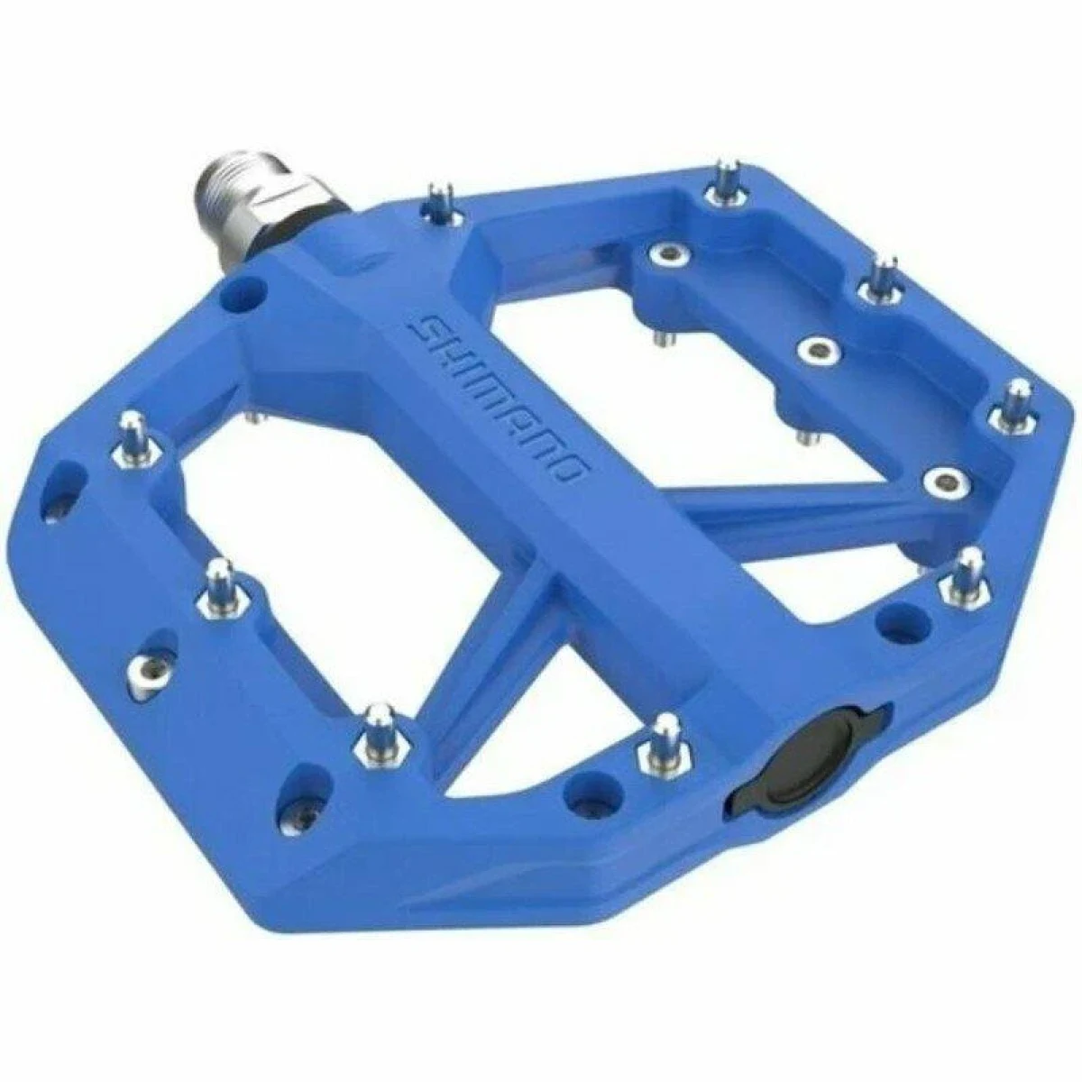 Shimano pedály PD-GR400 Flat modré BMX, DH, slalom, v krabičce · záber 1