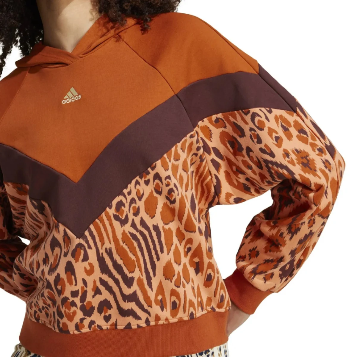 Dámská mikina s kapucí ADIDAS FARM HOODIE-IV9739-Orange · záber 4