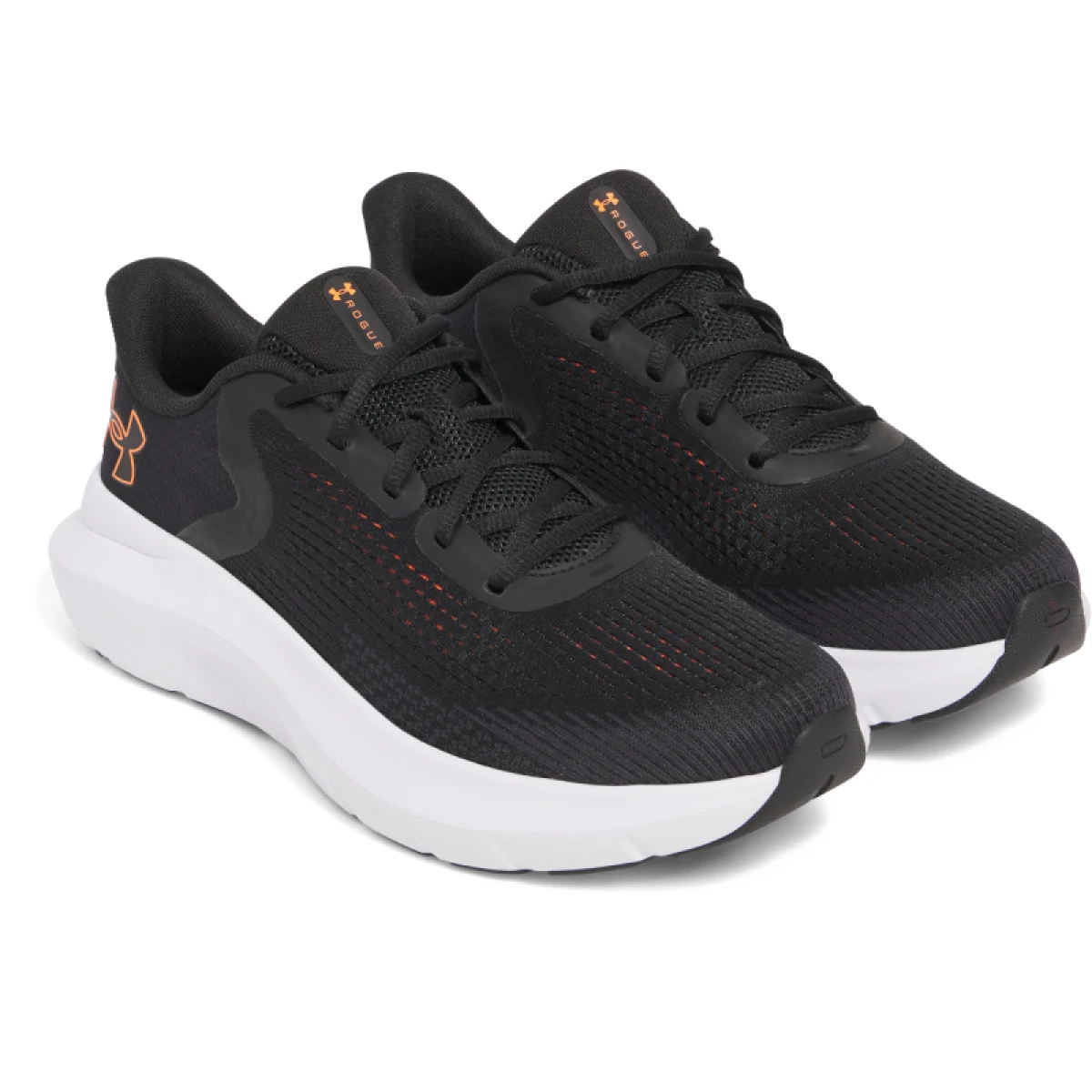 Pánská běžecká obuv UNDER ARMOUR UA Charged Rogue 5 M black black blaze orange · záber 3