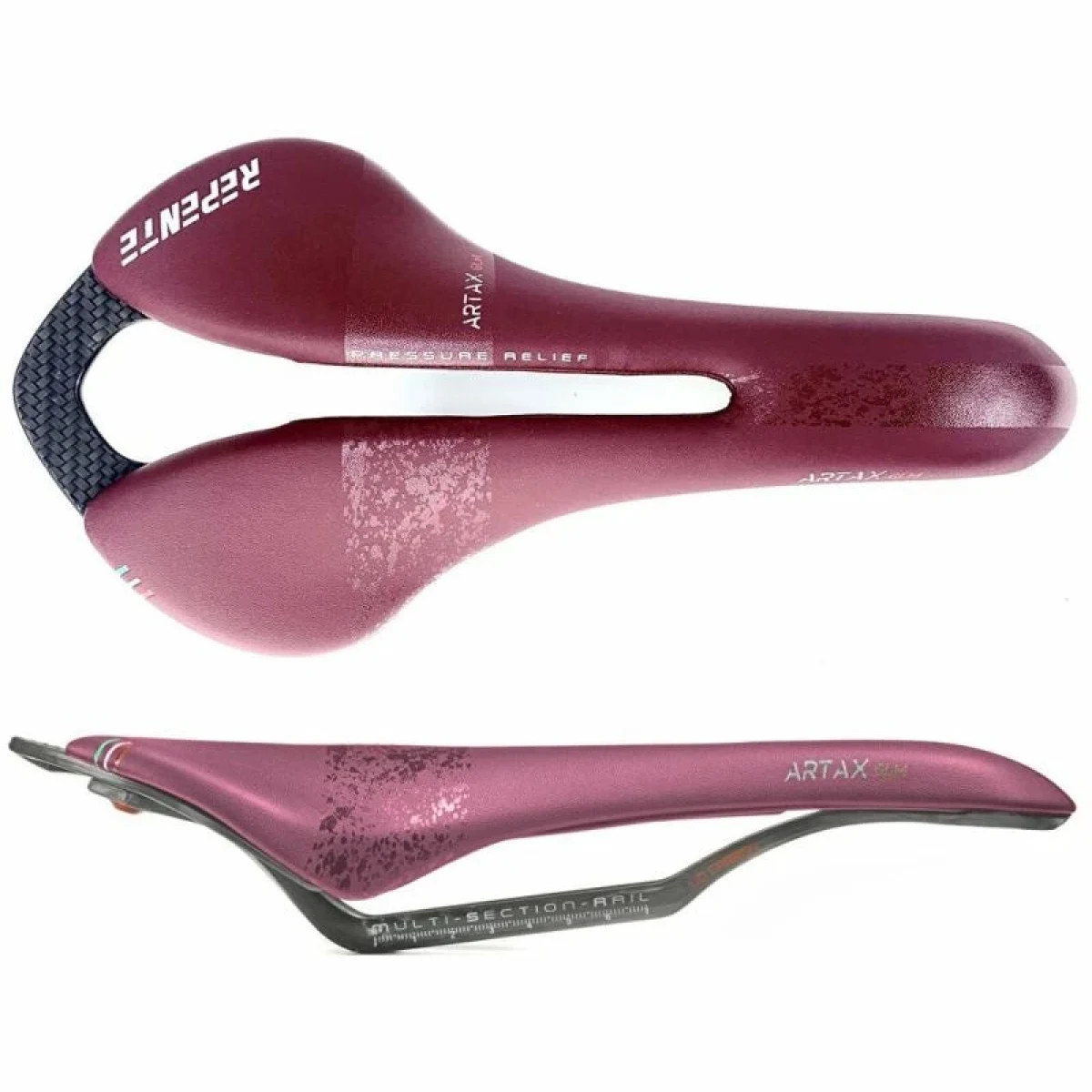 Repente sedlo Artax GLM bordó / 142 mm / 160 g · záber 1
