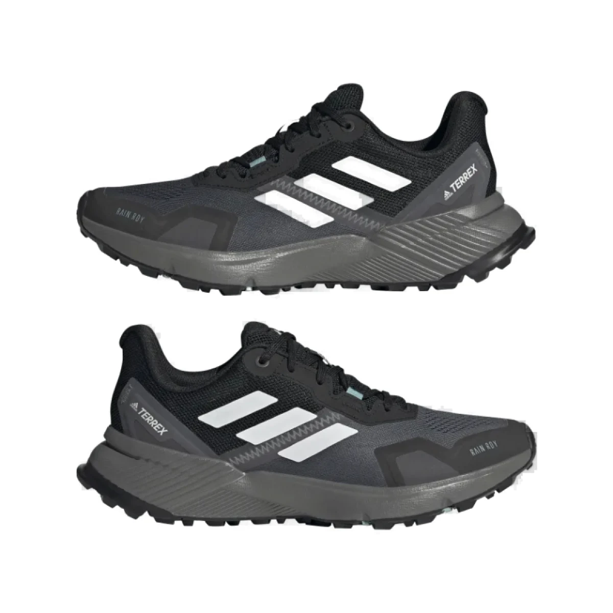 Dámská běžecká trailová obuv ADIDAS Terrex Soulstride Rain.RDY core black crystal white mint ton · záber 5