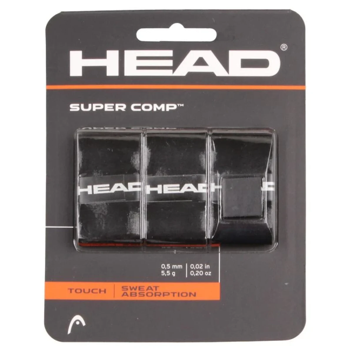 Head Super Comp overgrip omotávka tl. 0,5 mm černá · záber 1