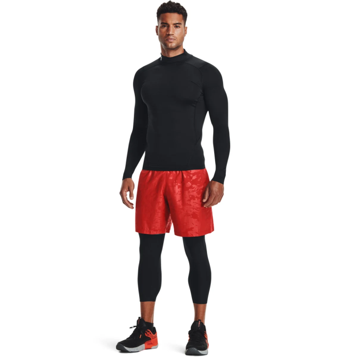 Pánské kompresní tričko s dlouhým rukávem UNDER ARMOUR UA HG Armour Comp Mock LS-BLK · záber 4