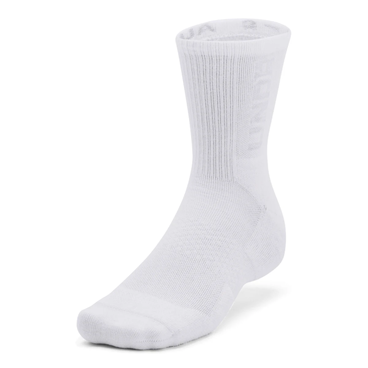 Ponožky UNDER ARMOUR UA 3-Maker 3 pack Mid-Crew-WHT-1373084-100 · záber 2